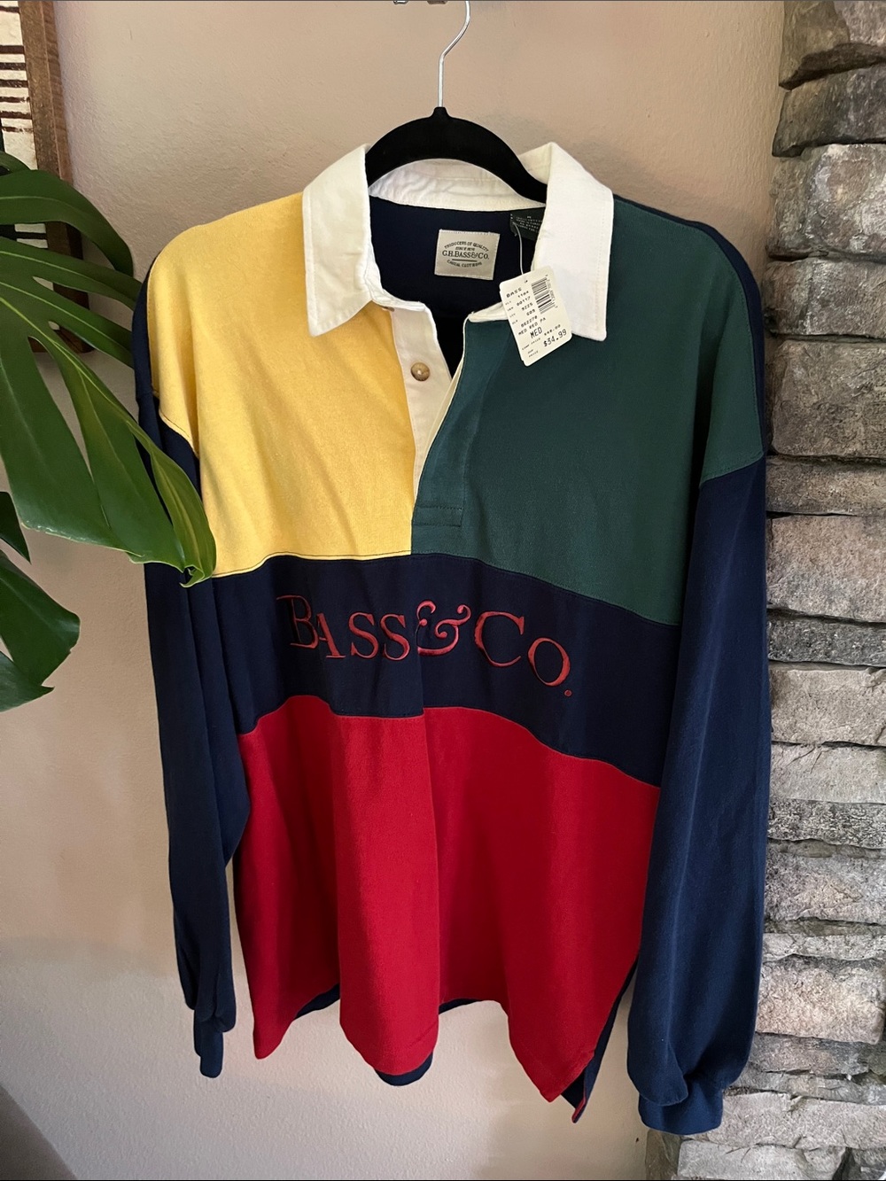 G.H. Bass & Co. Colorblock Long Sleeve Rugby Shirt - Multi